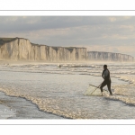 les falaises dans les embruns à Ault