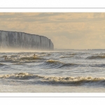 les falaises dans les embruns à Ault