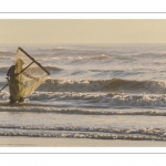 les falaises dans les embruns à Ault