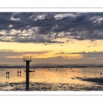 Soleil couchant sur la plage de Ault