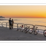 Crépuscule au pied des falaises de Ault