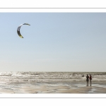 Les vacanciers à Ault sur la plage.