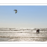 Les vacanciers à Ault sur la plage.