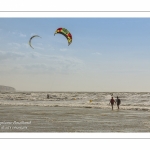 Les vacanciers à Ault sur la plage.