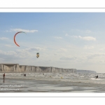 Les vacanciers à Ault sur la plage.