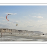 Les vacanciers à Ault sur la plage.