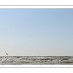 Les vacanciers à Ault sur la plage.