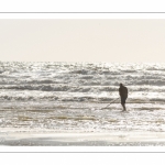 Les vacanciers à Ault sur la plage.