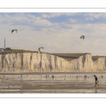 Les vacanciers à Ault sur la plage.