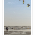 Les vacanciers à Ault sur la plage.