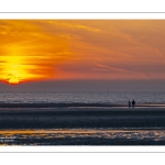 Coucher de soleil sur la plage