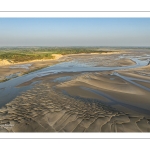 France, Pas-de-Calais (62), Côte d'Opale, Baie d'Authie, Berck-sur-mer, vue aérienne de la baie d'authie à berck-sur-mer à marée basse // France, Pas-de-Calais (62), Opal Coast, Authie Bay, Berck-sur-mer, aerial view of the Authie Bay at Berck-sur-mer at low tide