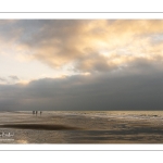 Fin d'après-midi hivernale sur la plage de Quend