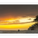 Coucher de soleil sur la plage du Crotoy