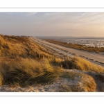 La plage du Crotoy et la baie de Somme vues depuis les dunes.