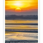 Crépuscule depuis le panorama sur la baie de Somme au Crotoy