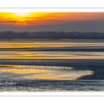 Crépuscule depuis le panorama sur la baie de Somme au Crotoy