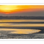 Crépuscule depuis le panorama sur la baie de Somme au Crotoy