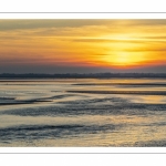 Crépuscule depuis le panorama sur la baie de Somme au Crotoy