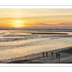 Crépuscule depuis le panorama sur la baie de Somme au Crotoy