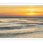 Crépuscule depuis le panorama sur la baie de Somme au Crotoy