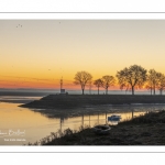 Aube sur la baie de Somme depuis les quais de Saint-Valery