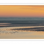 Aube sur la baie de Somme depuis les quais de Saint-Valery