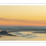 Aube sur la baie de Somme depuis les quais de Saint-Valery