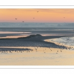 Aube sur la baie de Somme depuis les quais de Saint-Valery