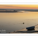 Aube sur la baie de Somme depuis les quais de Saint-Valery