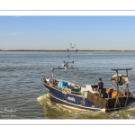 bateau de pêche quittant le port du Hourdel