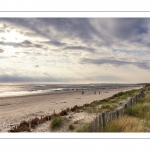 Le plage du Crotoy un soir de printemps