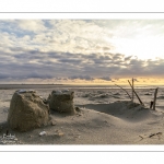 Le plage du Crotoy un soir de printemps