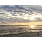 Le plage du Crotoy un soir de printemps