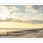 Le plage du Crotoy un soir de printemps