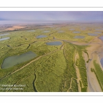 Survol de la Baie d'Authie depuis le port de la Madelon