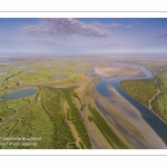 Survol de la Baie d'Authie depuis le port de la Madelon