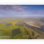 Survol de la Baie d'Authie depuis le port de la Madelon