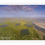 Survol de la Baie d'Authie depuis le port de la Madelon