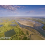 Survol de la Baie d'Authie depuis le port de la Madelon