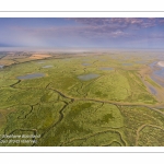 Survol de la Baie d'Authie depuis le port de la Madelon