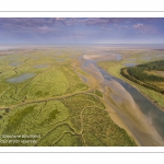 Survol de la Baie d'Authie depuis le port de la Madelon