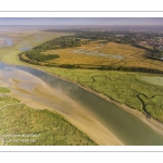 Survol de la Baie d'Authie depuis le port de la Madelon