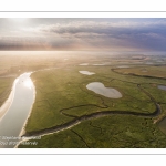 Survol de la Baie d'Authie depuis le port de la Madelon