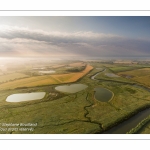 Survol de la Baie d'Authie depuis le port de la Madelon