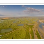 Survol de la Baie d'Authie depuis le port de la Madelon