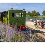 le petit train de la baie de Somme à la manoeuvre pour faire demi-tour