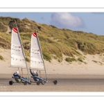 Chars à voile sur la plage de Quend-Plage