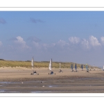 Chars à voile sur la plage de Quend-Plage