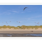 Chars à voile sur la plage de Quend-Plage